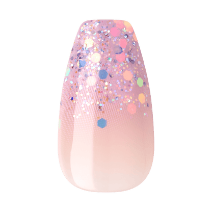 KISS Gel Fantasy Press On Glue Nails - Winter Sparks