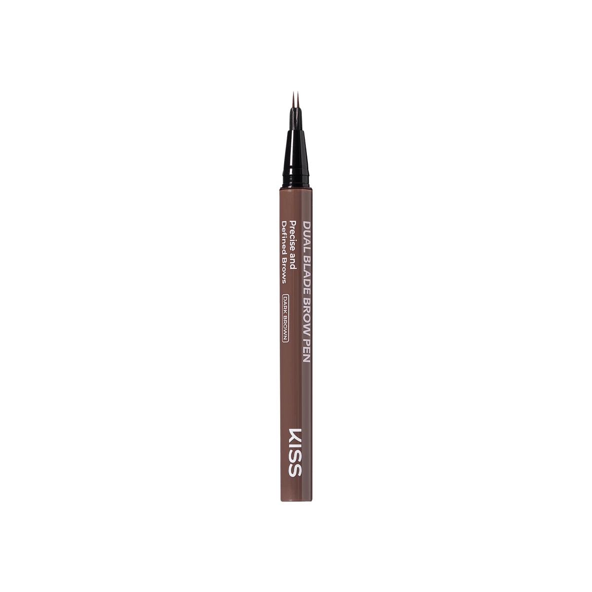 Kiss Dual Blade Brow Pen - Dark Brown | Smudge Free