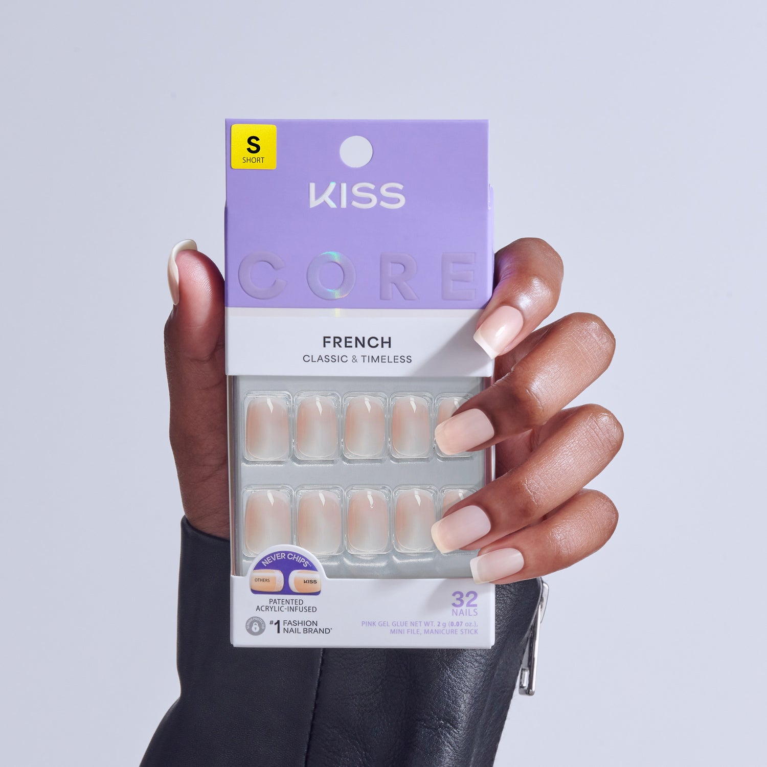 KISS CORE French Press On Glue Nails - My Darling