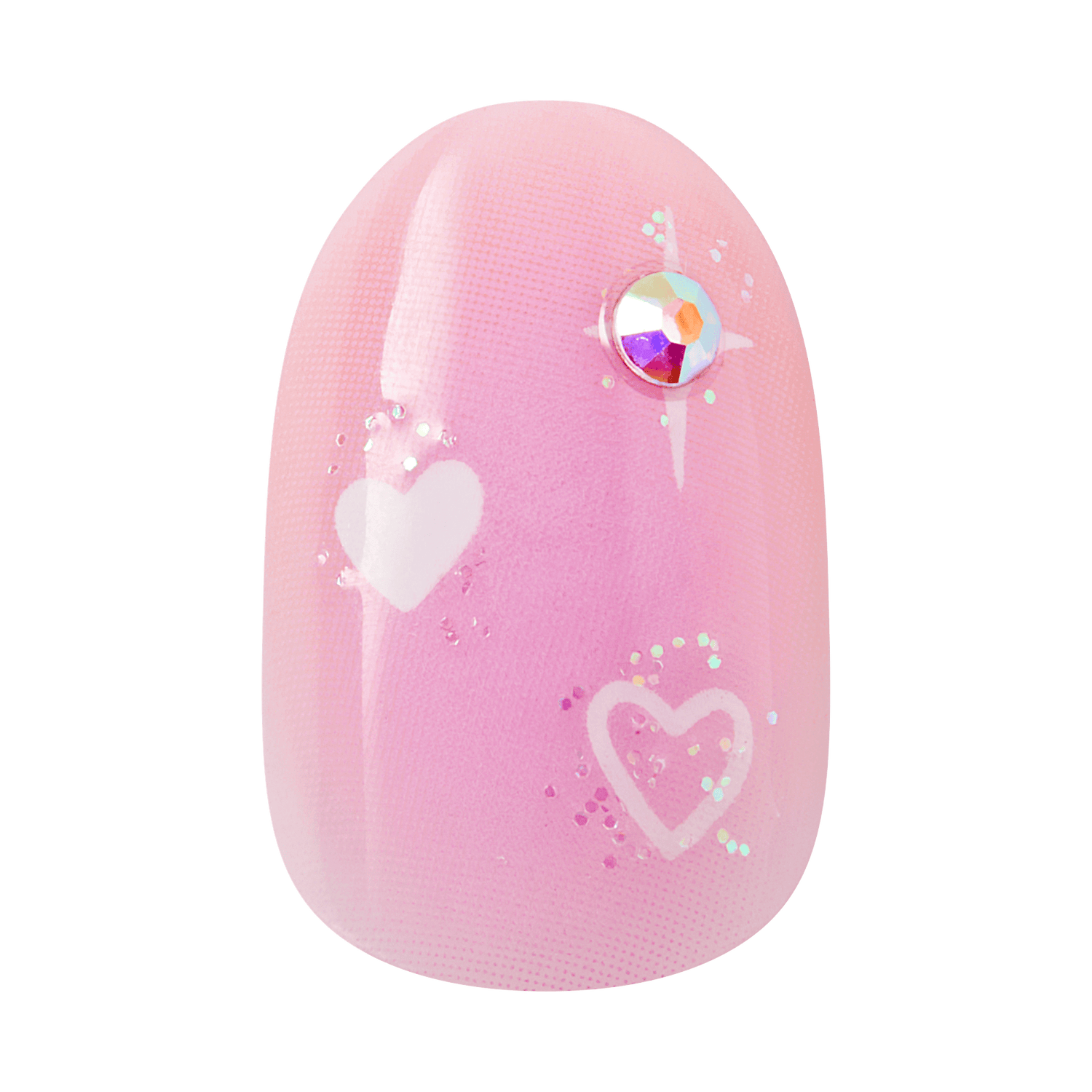KISS LOVE Design Press On Glue Nails - Love Ever After