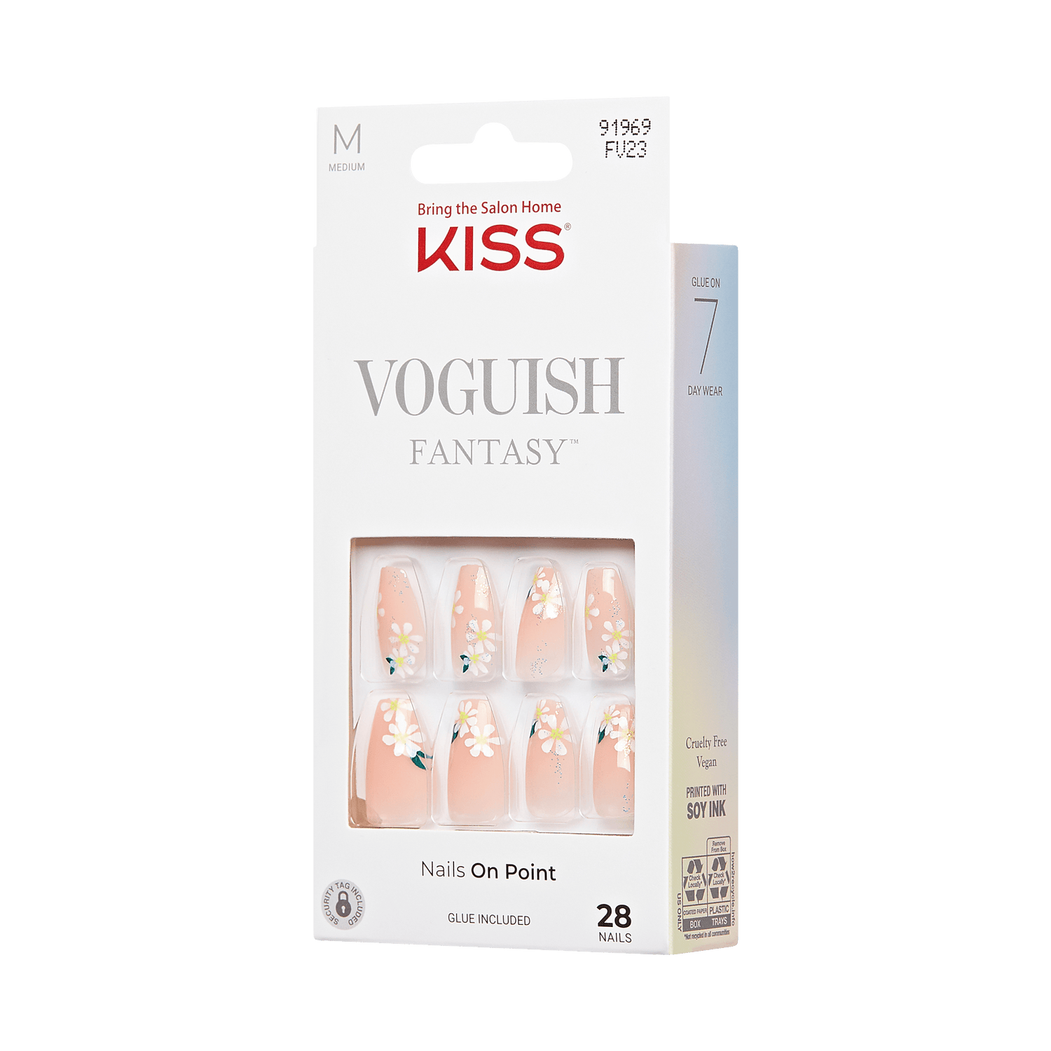 KISS Voguish Fantasy Press On Glue Nails - 4 Wheel Drive