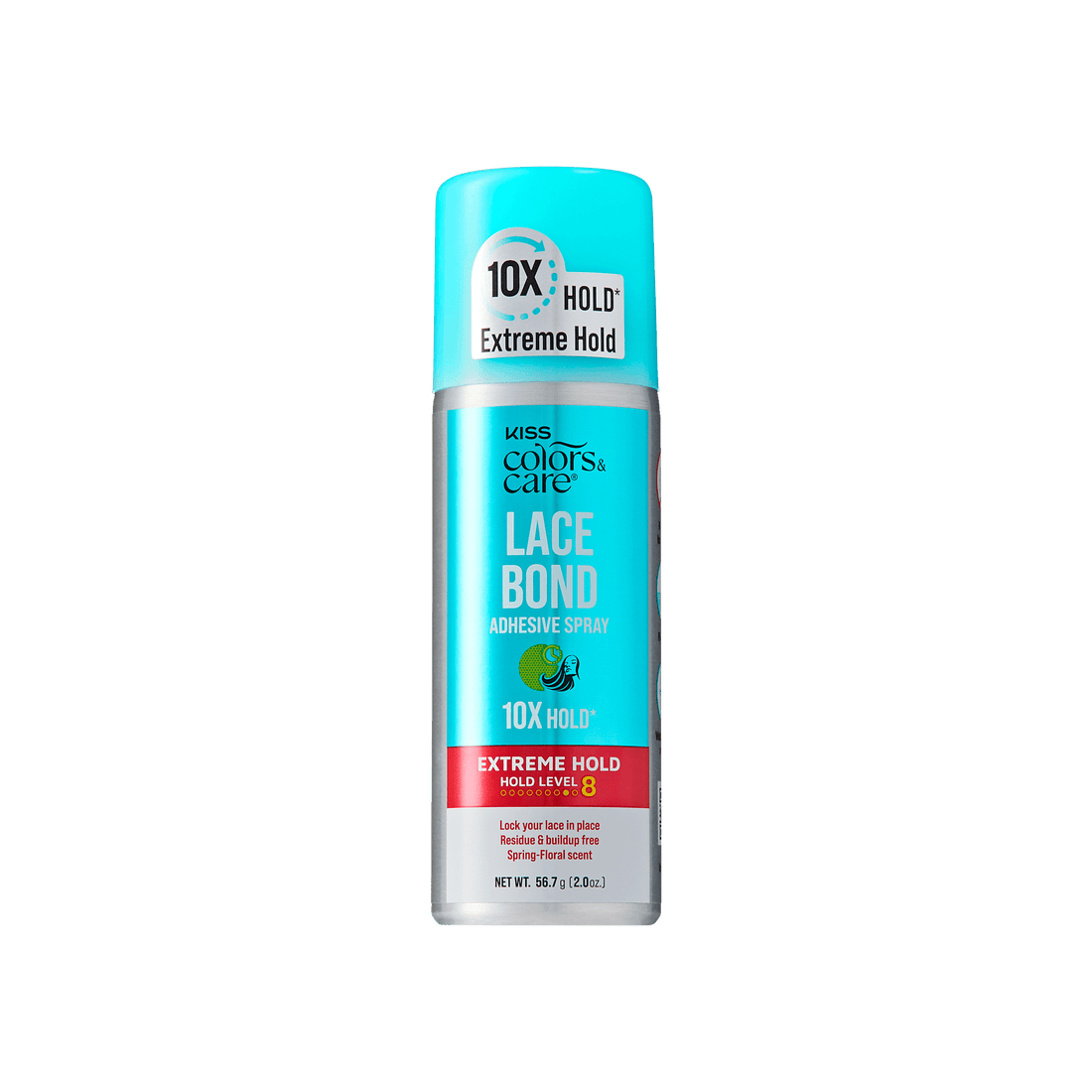 Kiss Colors &amp; Care Lace Bond Spray | Extreme Hold, Wig Adhesive Spray, Wig Glue, Travel Size, 2 oz, Hair Care