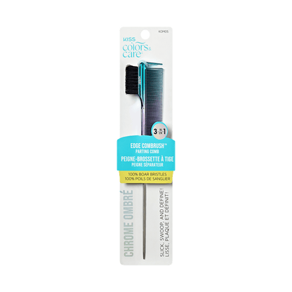 KISS Colors &amp; Care 3-in-1 Ombre Chrome Edge Combrush