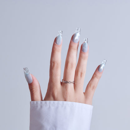 KISS GLAM 3D &amp; Jewel Press On Glue Nails  - Seraphic