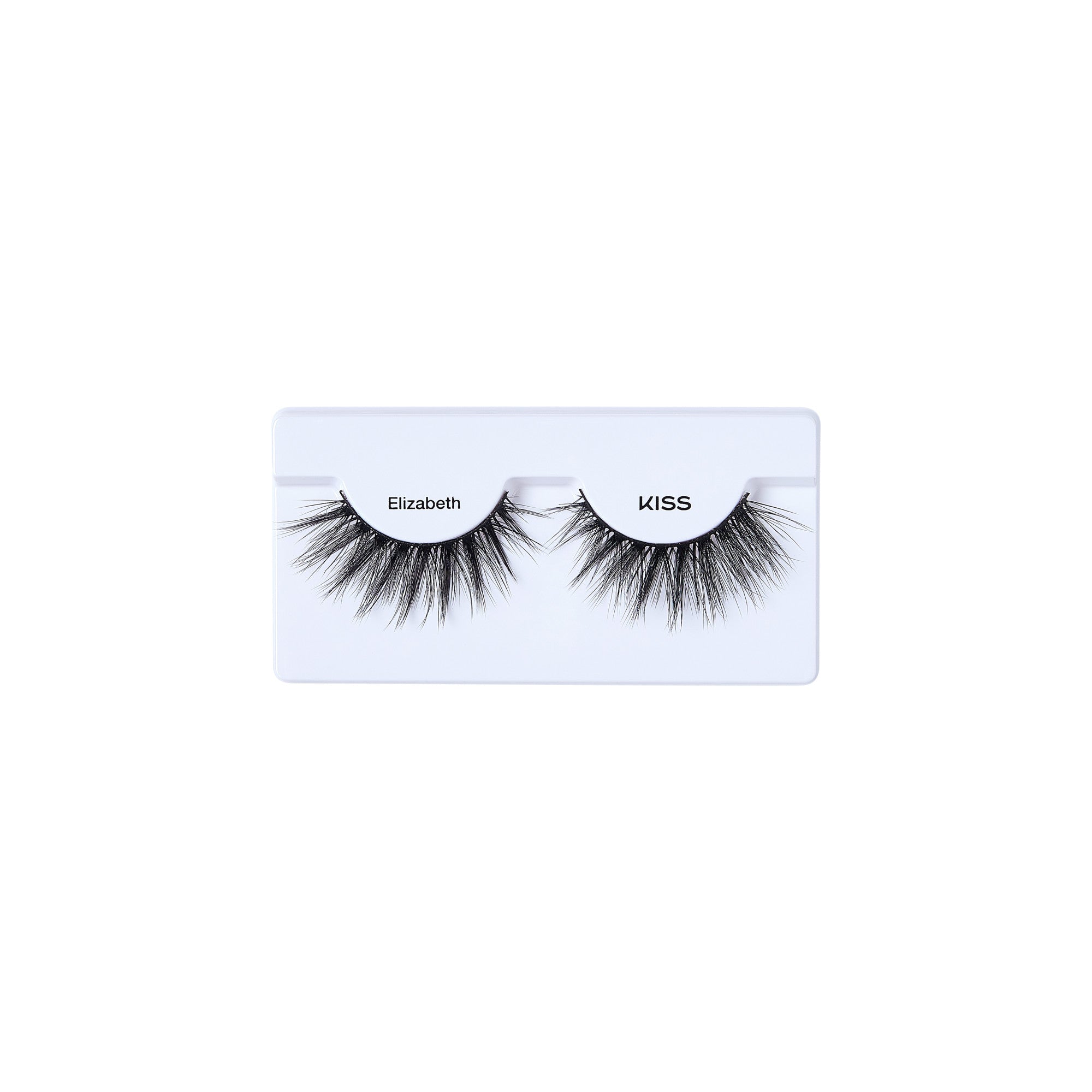 KISS Elizabeth false eyelashes on white packaging card