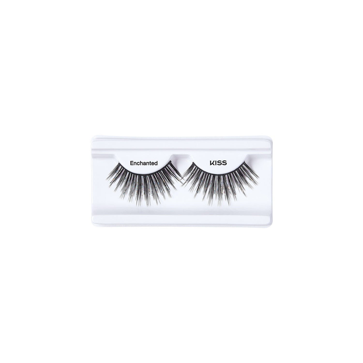 KISS Enchanted false eyelashes in clear packaging on white background