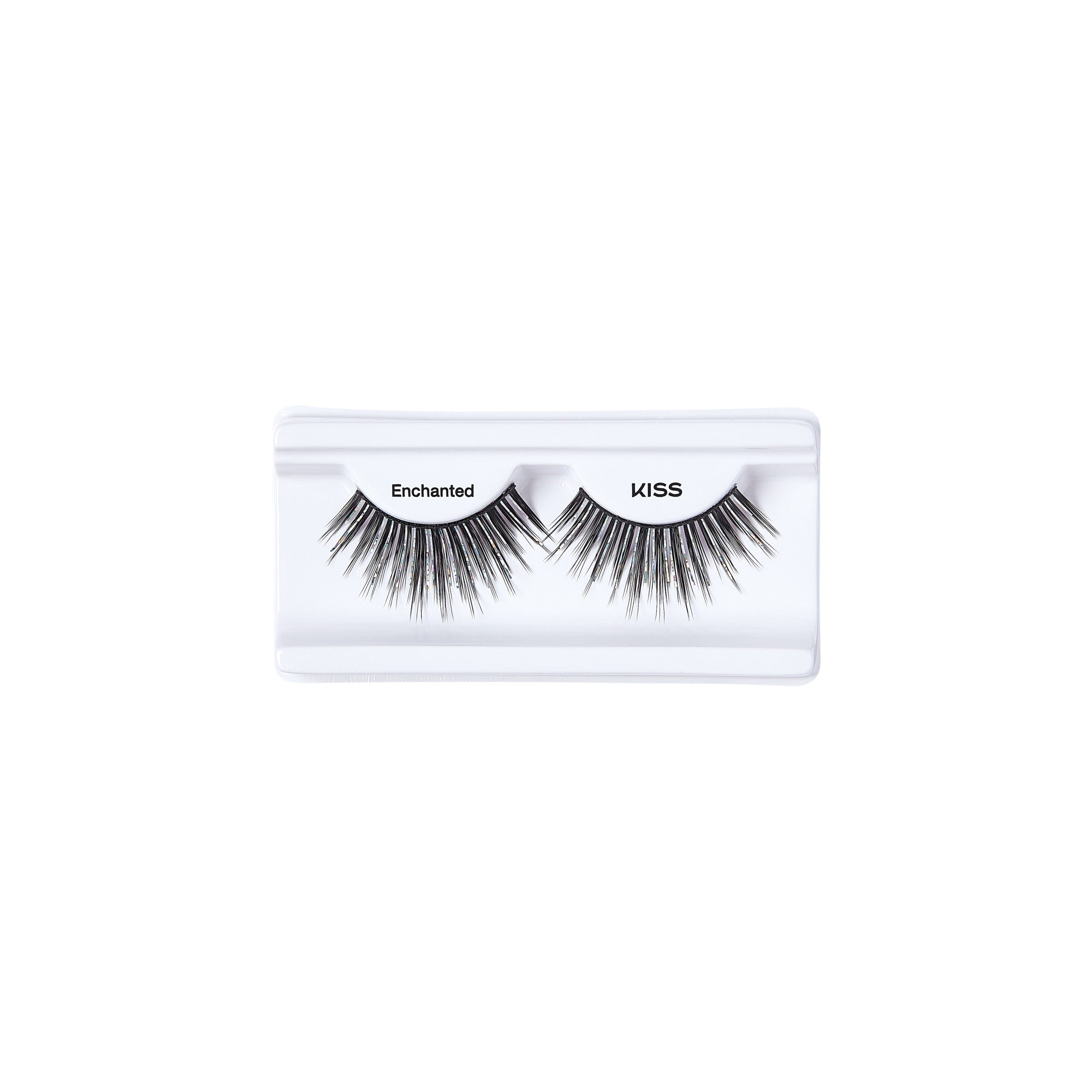 KISS Enchanted false eyelashes in clear packaging on white background