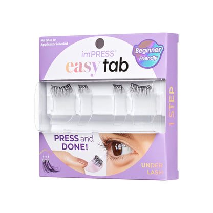 Authentic Natural | 1 Pair of Half Lash & 2 Clusters imPRESS Falsies easy tab 5mm-9mm No Glue Needed - Image 8