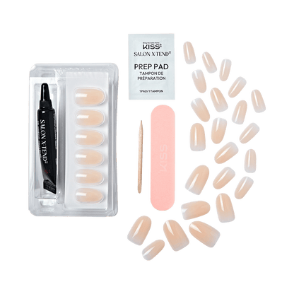 KISS Salon X-tend Color Press On Gel Nails - Moonlight