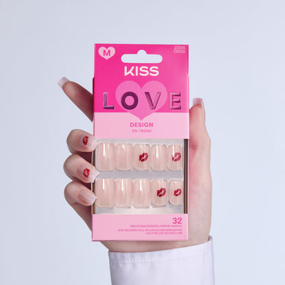 KISS LOVE Design Press On Glue Nails - Season of Love