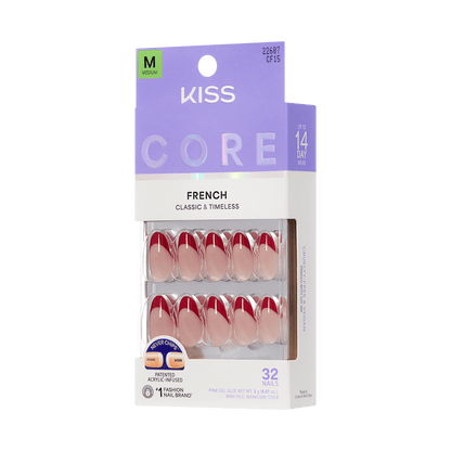 KISS CORE French Press On Glue Nails – Optimistic