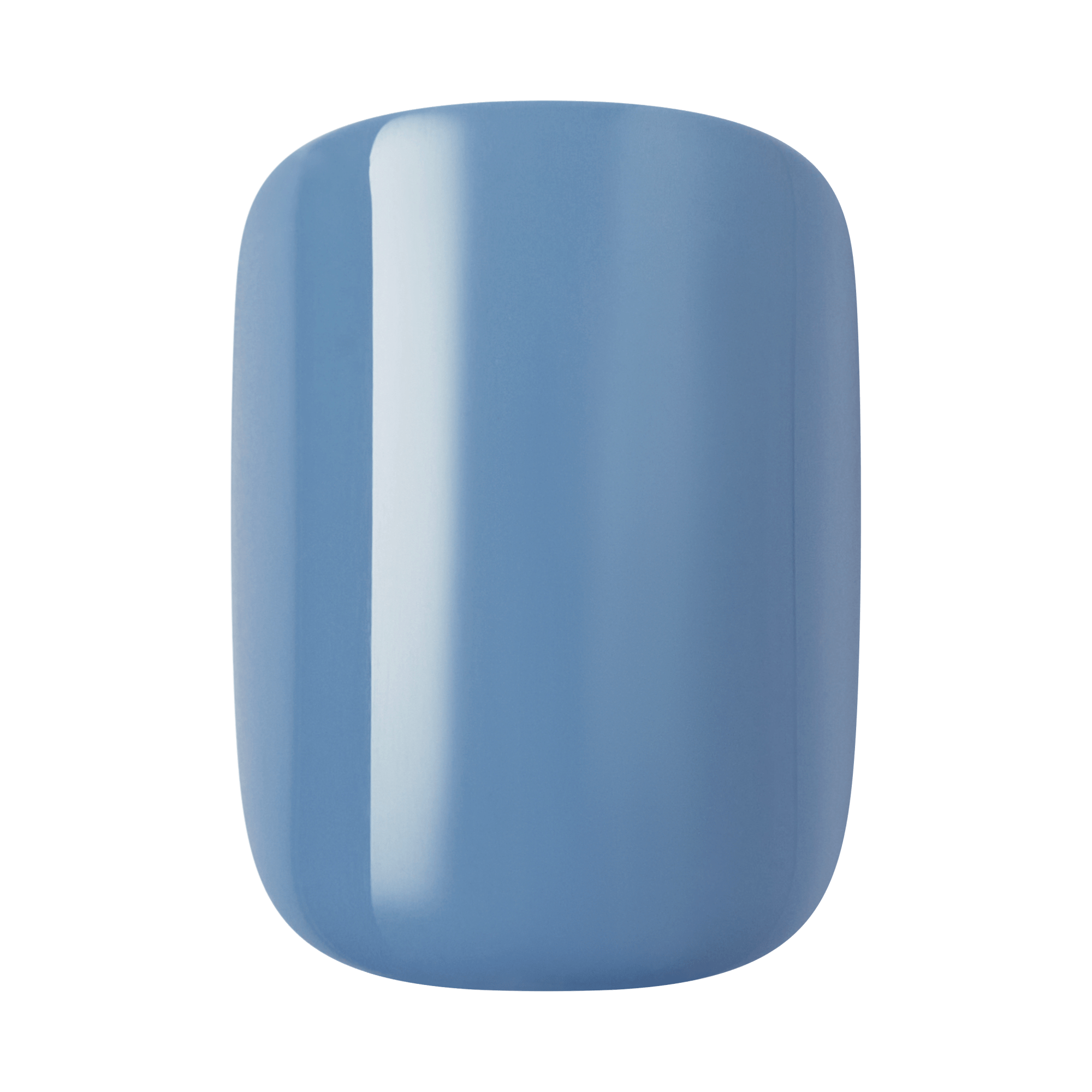 Impress Color No Glue Fake Press On Nails - Frostel | Solid, Blue, Short, Squoval, Manicure