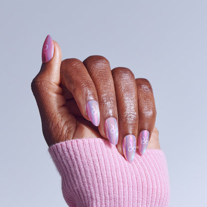 KISS GLAM Embellished Press On Glue Nails - Crystal Pop