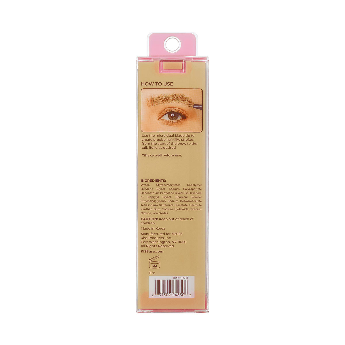 Kiss Dual Blade Brow Pen - Blonde | Smudge Free