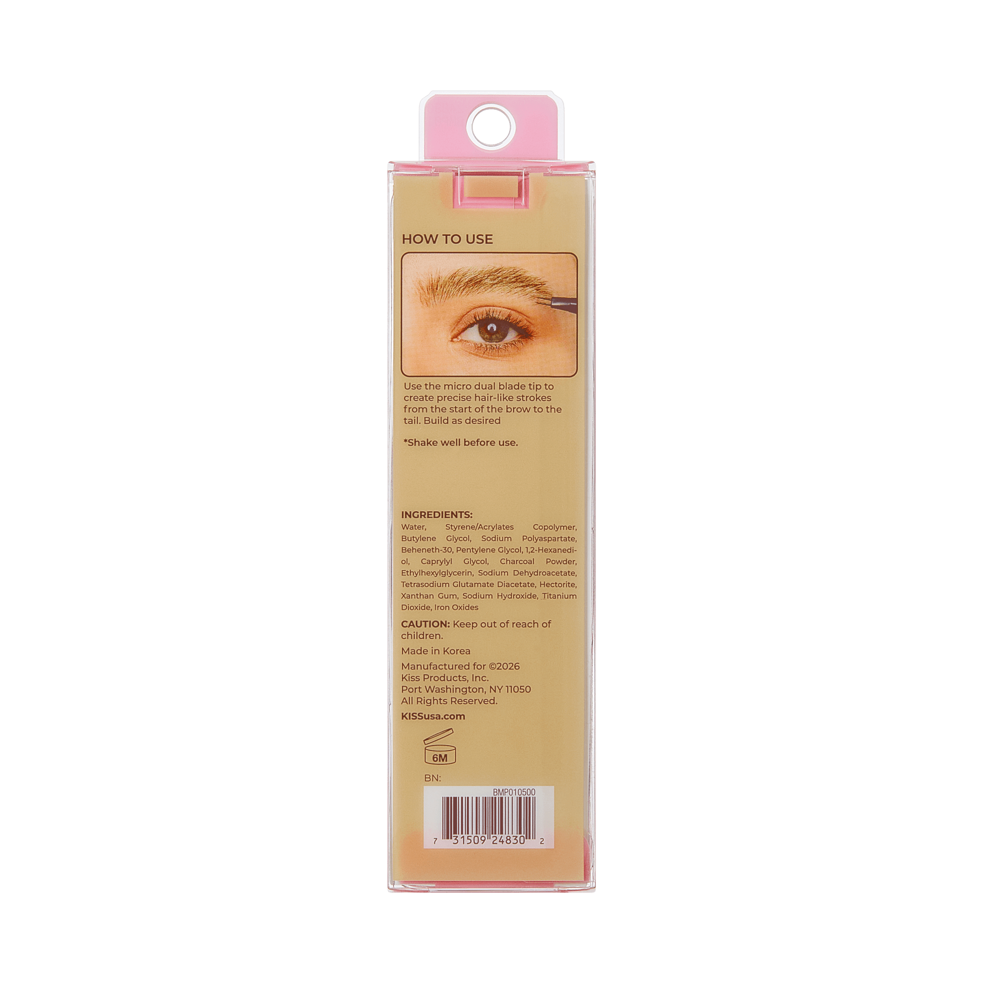 Kiss Dual Blade Brow Pen - Blonde | Smudge Free
