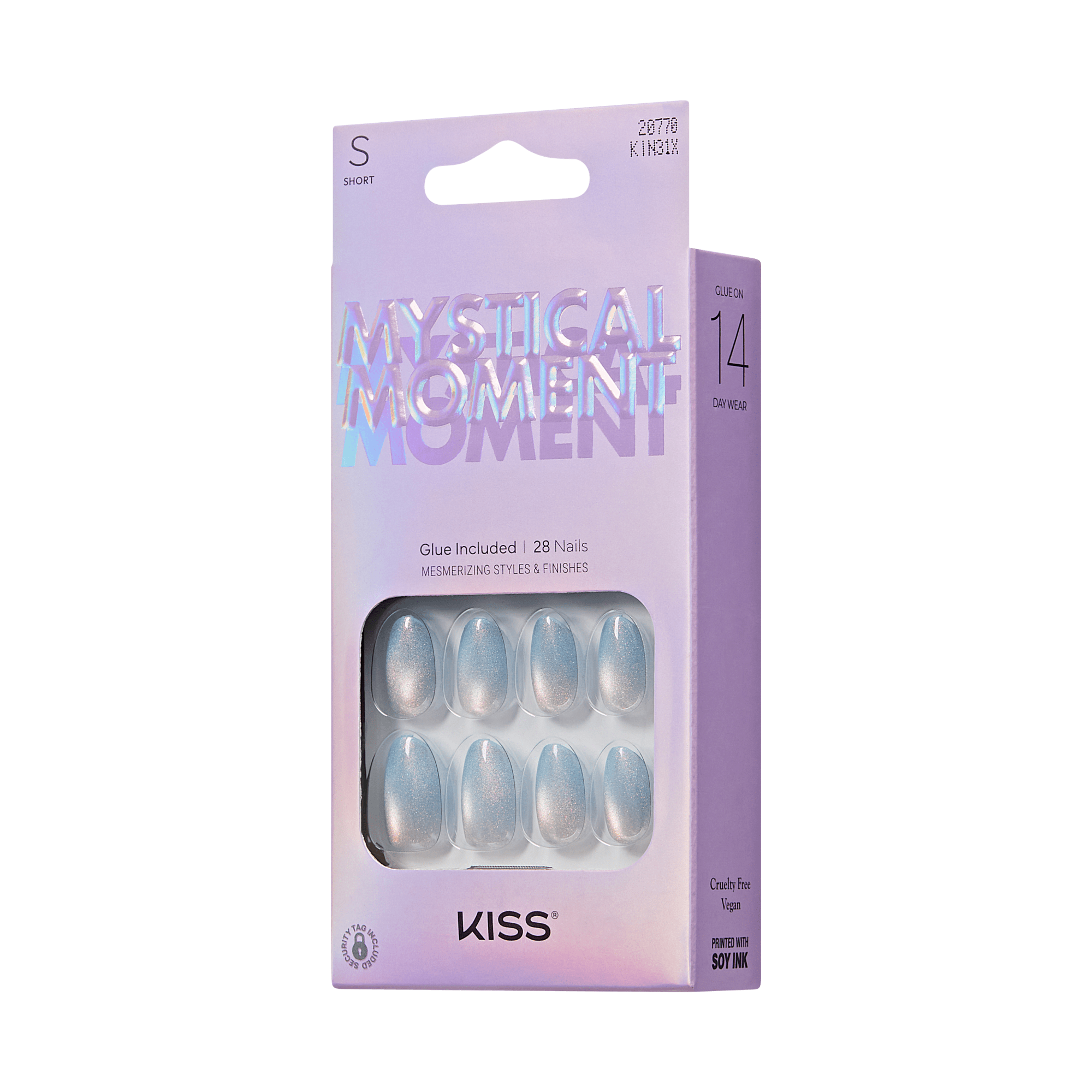KISS Mystical Moment Press On Glue Nails - Velvet Coast