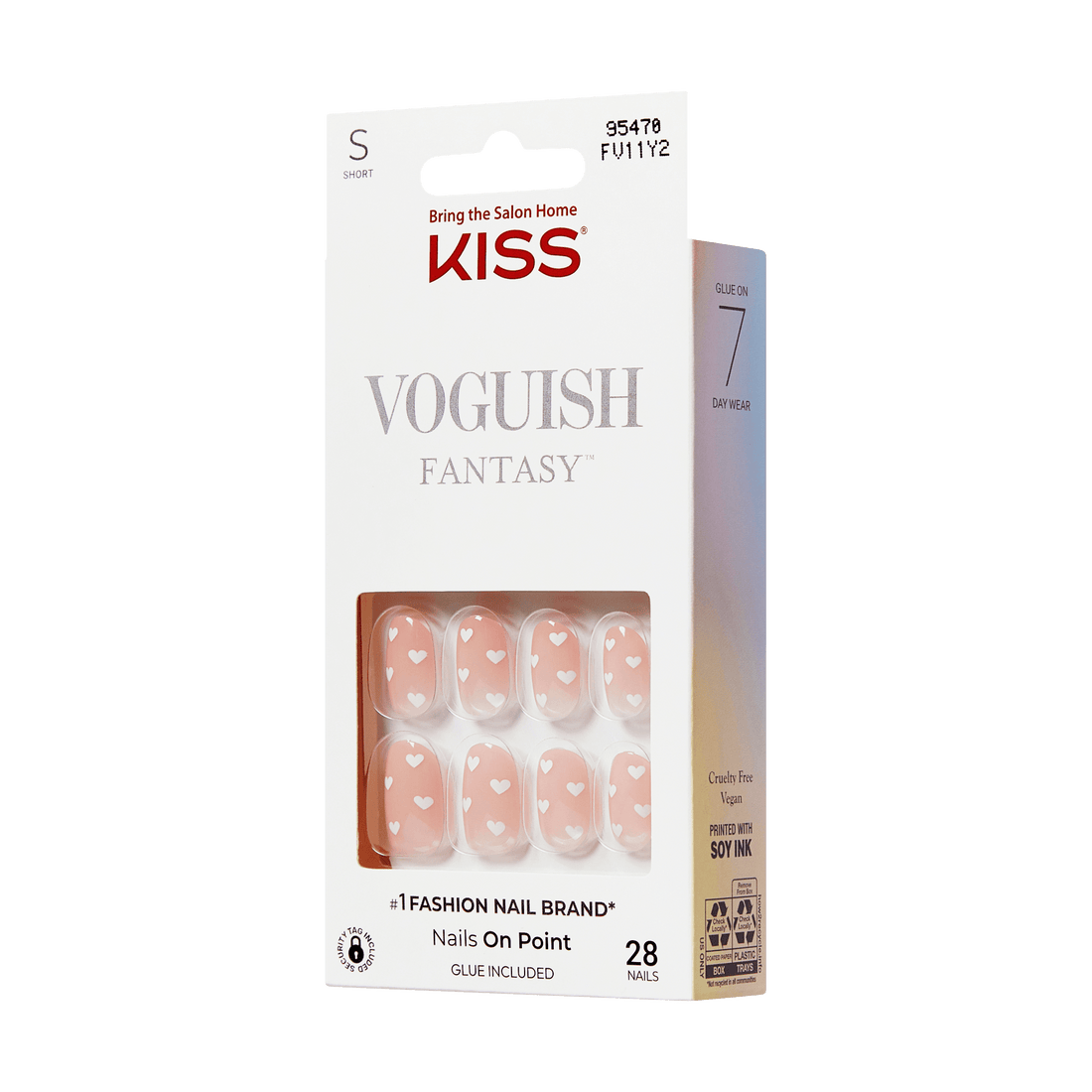 KISS Voguish Fantasy Press On Glue Nails - Sparkle Splay