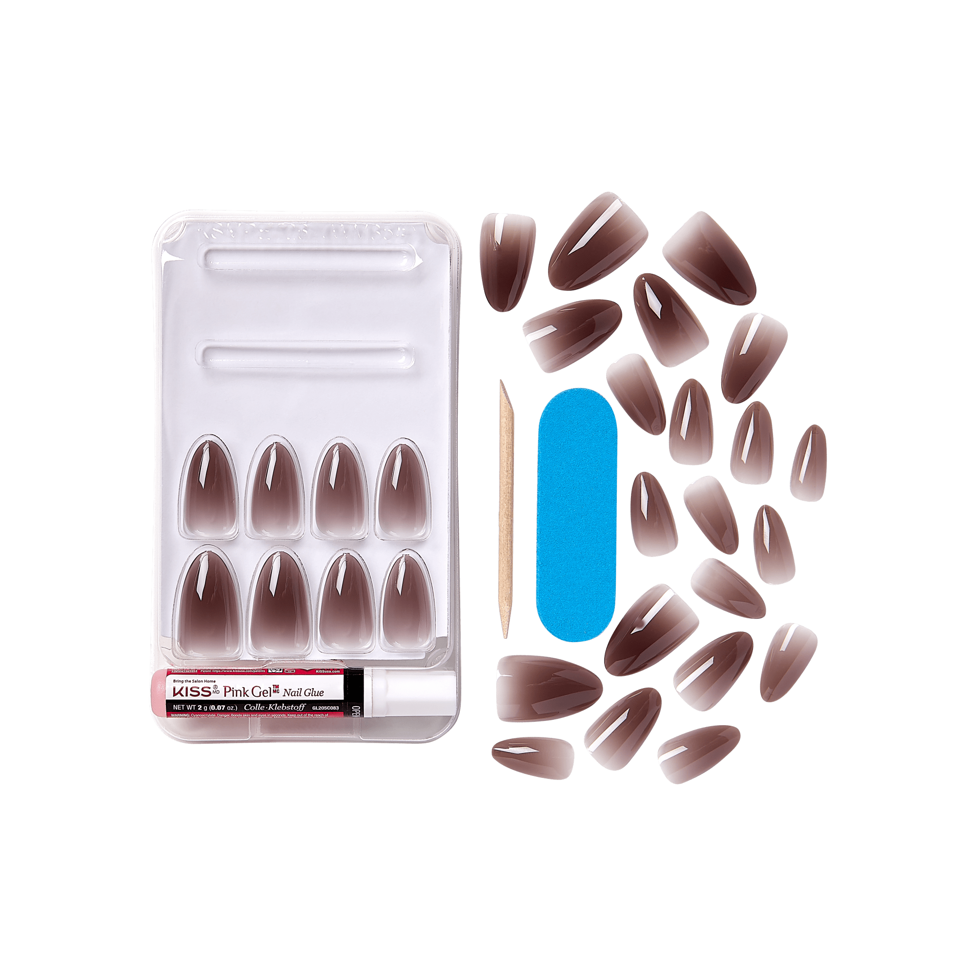 KISS Bare but Better Press On Glue Nails - Neutral