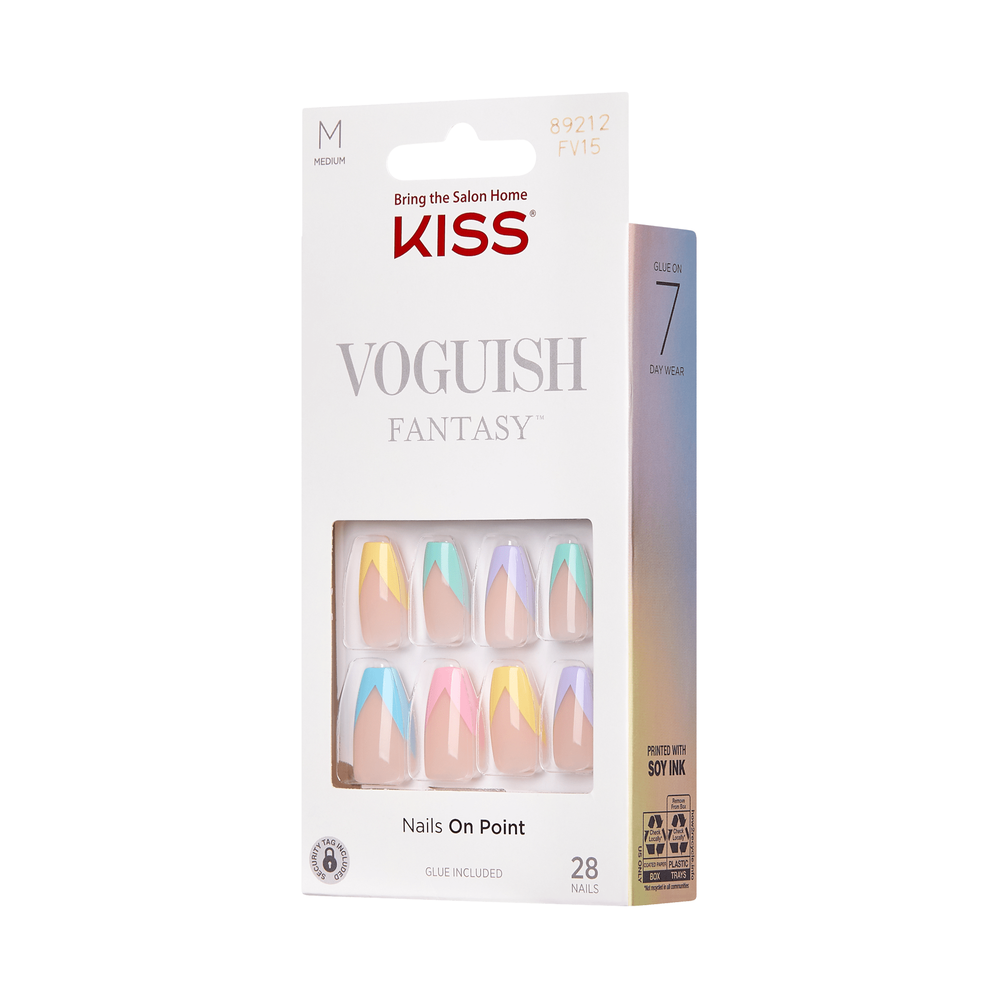 KISS Voguish Fantasy Press On Glue Nails - Candies