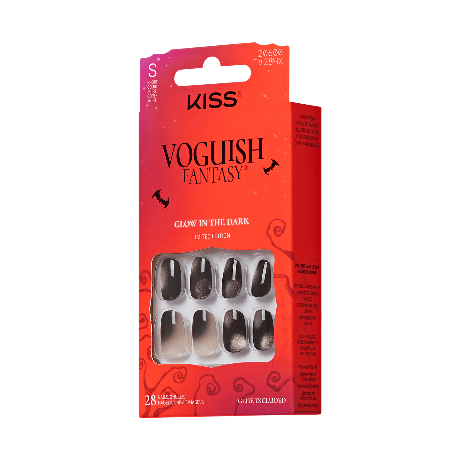KISS Voguish Fantasy Halloween Press On Glue Nails - Little Freak
