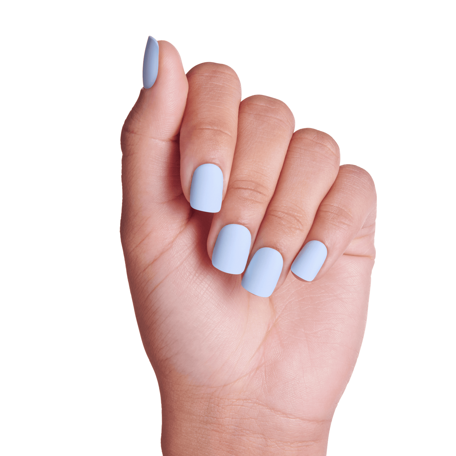 Impress Color No Glue Fake Press On Nails - Blue Sky