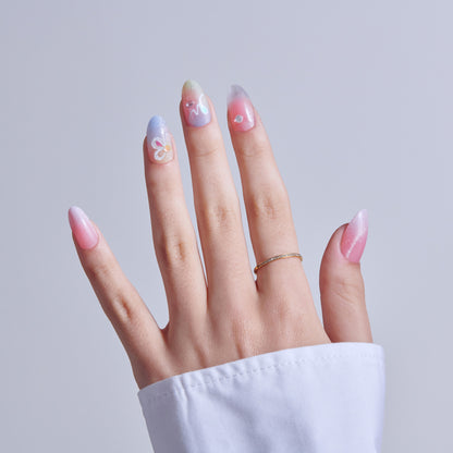 KISS NAIL DRIP Press On Glue Nails - Merry Sky