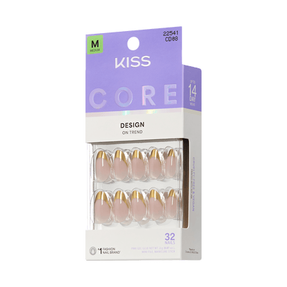 KISS CORE Design Press On Glue Nails - Together
