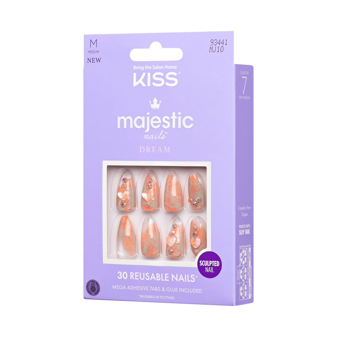 KISS Majestic Dream Press On Glue Nails - Beach Walk