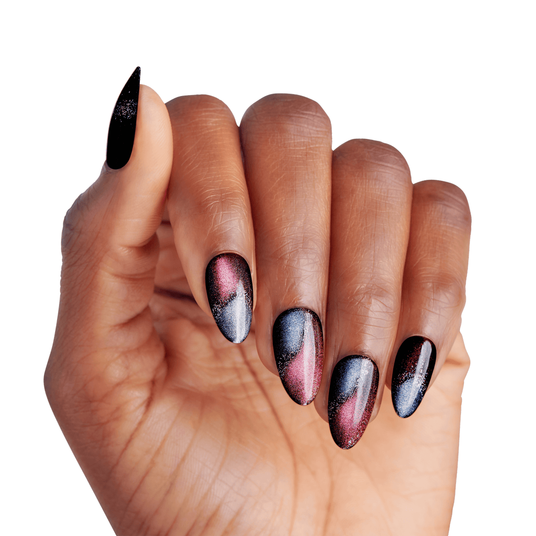 KISS Gel Fantasy Magnetic Press On Glue Nails - Moonlit Veil
