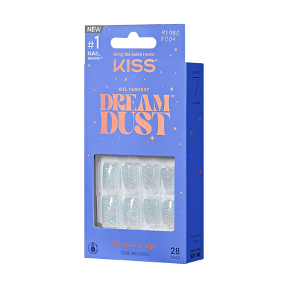KISS Gel Fantasy Dreamdust Press On Glue Nails - Champagnes