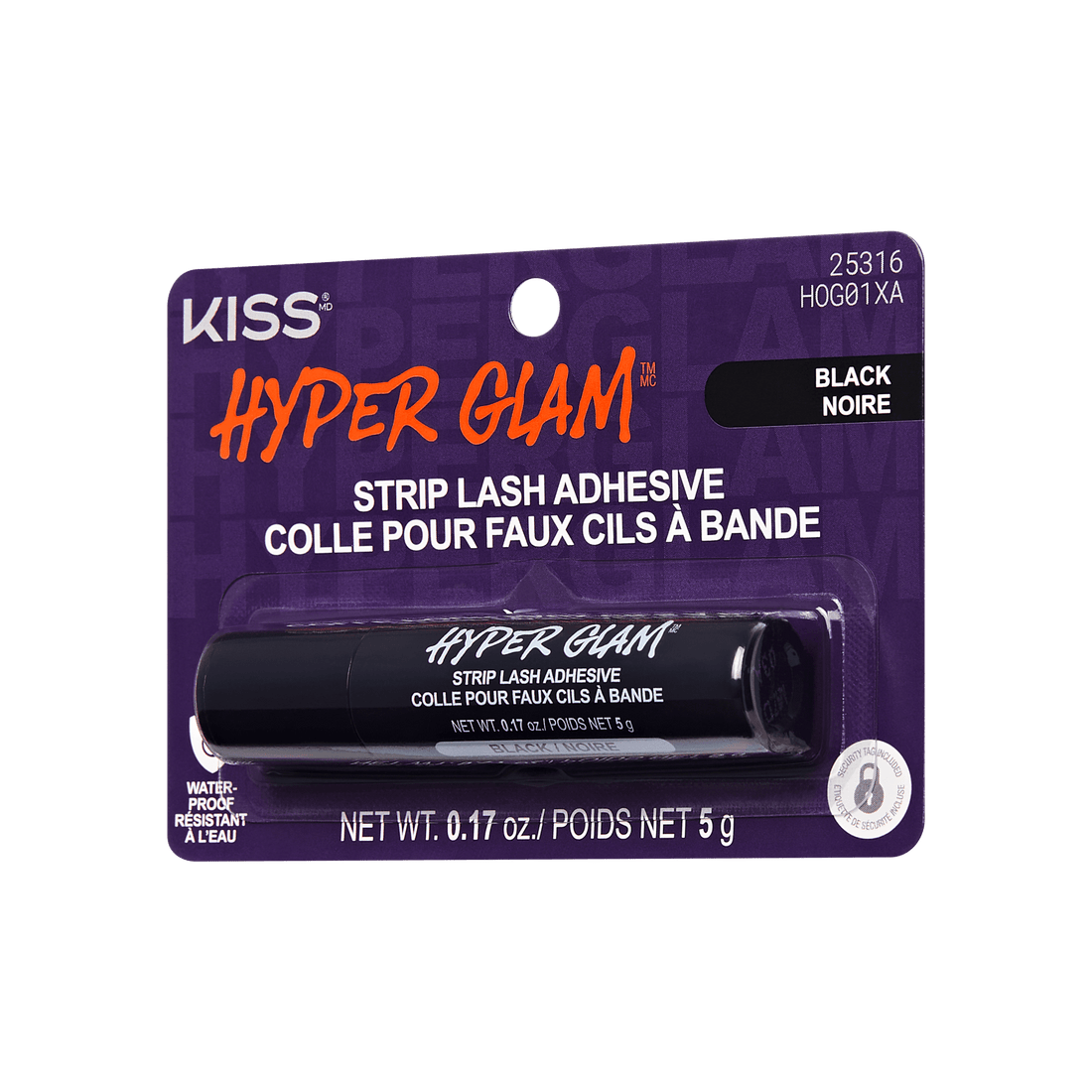 Kiss Hyper Glam Halloween Strip Lash Adhesive - Black | False Eyelash Glue, Strip Lash Adhesive