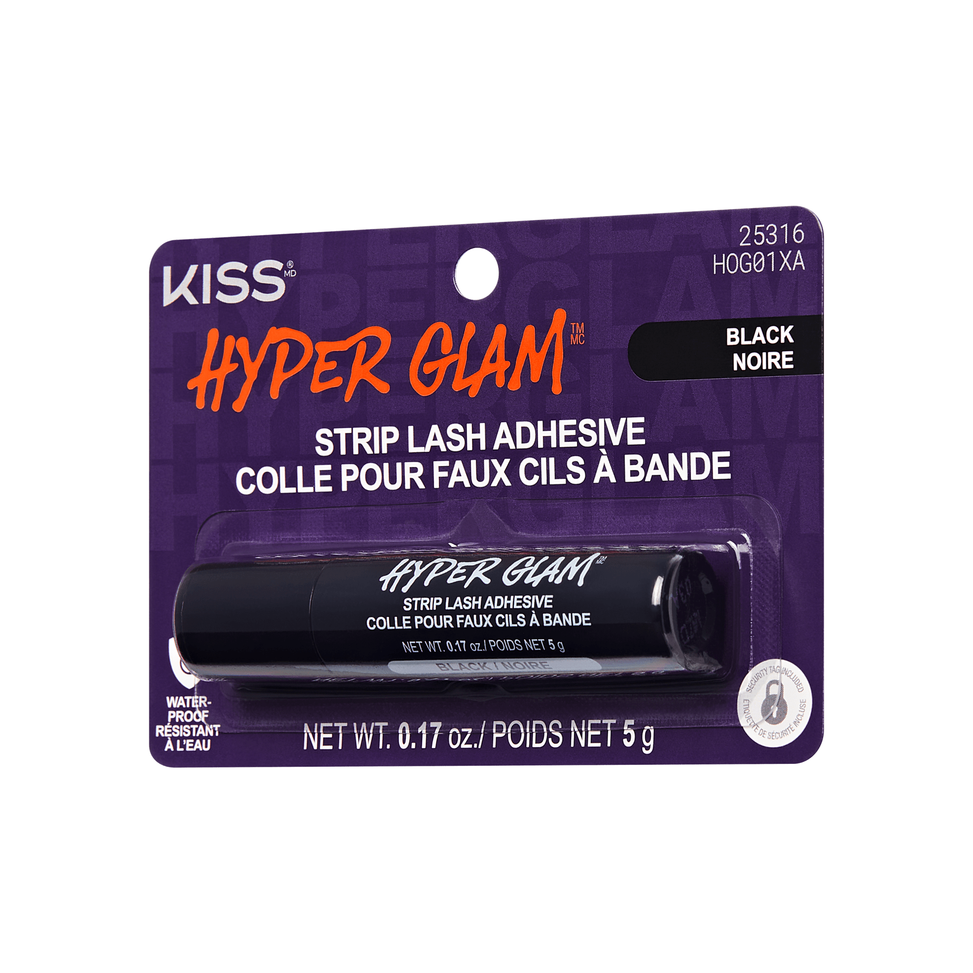 Kiss Hyper Glam Halloween Strip Lash Adhesive - Black | False Eyelash Glue, Strip Lash Adhesive