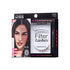 The image features a product packaging for "Filter Lashes" by KISS. The packaging showcases two sets of false eyelashes, labeled "Opened Eye Look" and "Closed Eye Look." The design includes a close-up of a model&