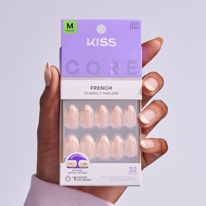 KISS CORE French Press On Glue Nails - Dancing On Clouds