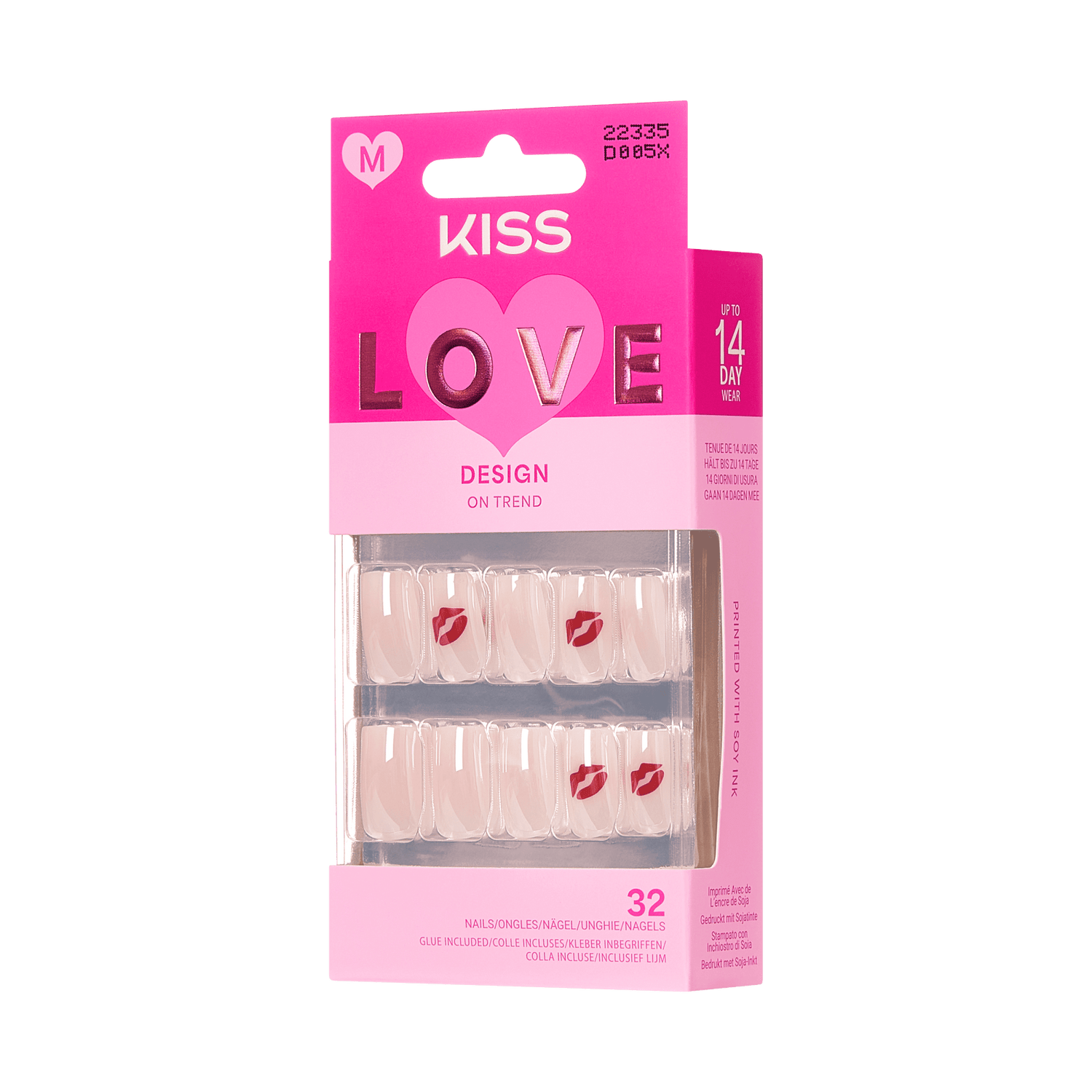 KISS LOVE Design Press On Glue Nails - Season of Love