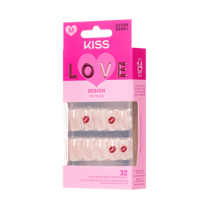 KISS LOVE Design Press On Glue Nails - Season of Love