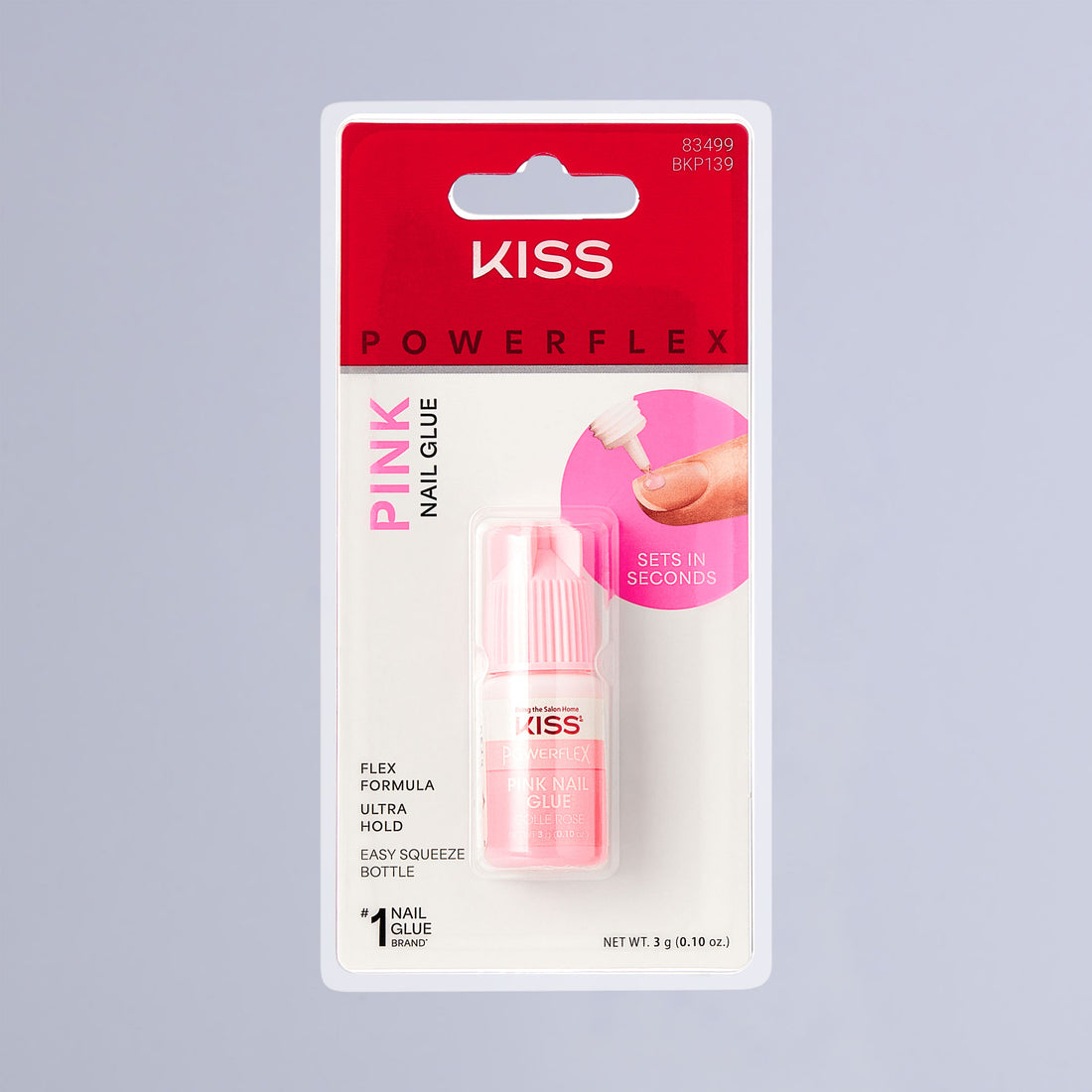 KISS PowerFlex Pink Nail Glue - 0.10 oz.