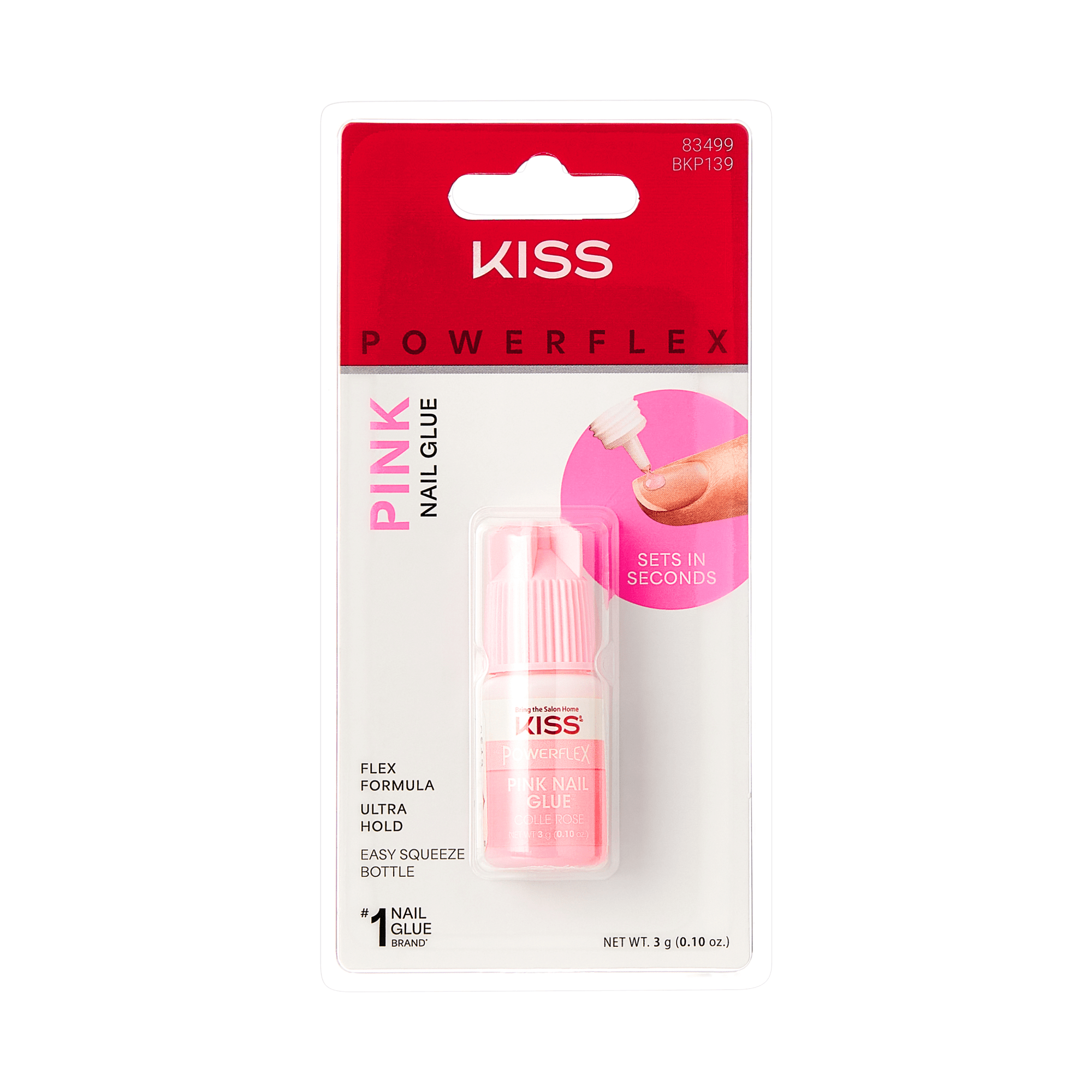 KISS PowerFlex Pink Nail Glue - 0.10 oz.