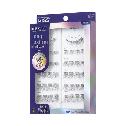 imPRESS Falsies Long Lasting Pre-Glued Lash Clusters Kit - Demi Natural