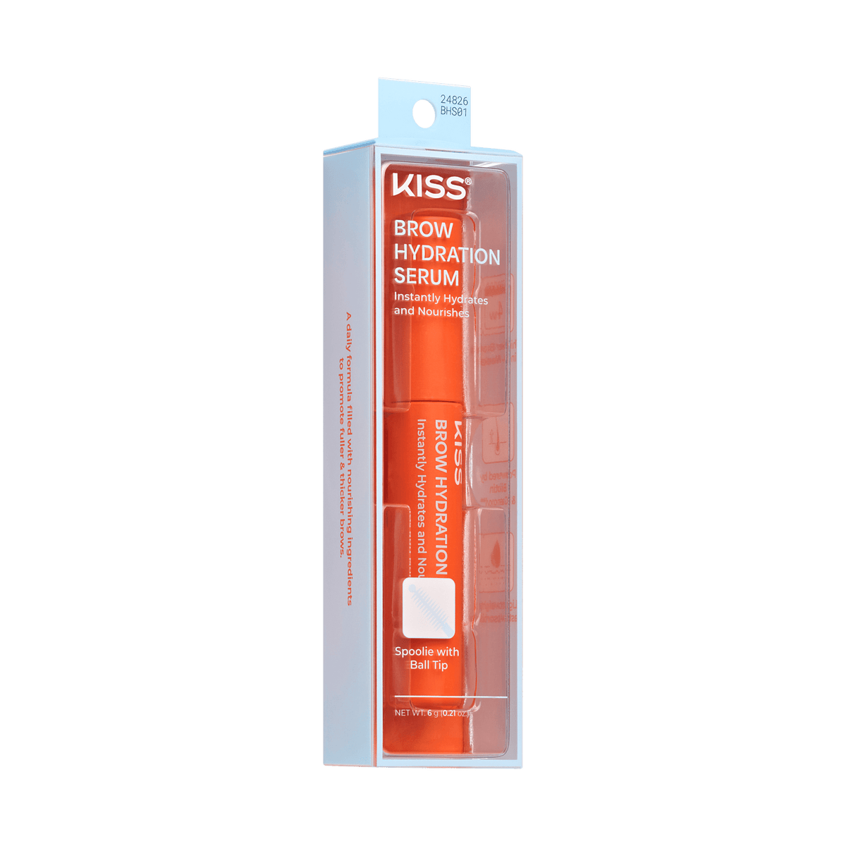 Kiss Brow Hydration Serum | Ball-Tip Eyebrow Brush Applicator