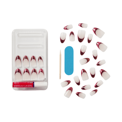 KISS Voguish Fantasy Press On Glue Nails - Passionable