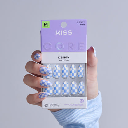 KISS CORE Design Press On Glue-On Nails Credit