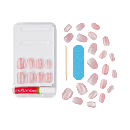 KISS Nail Drip Press On Glue Nails - Americano Drip