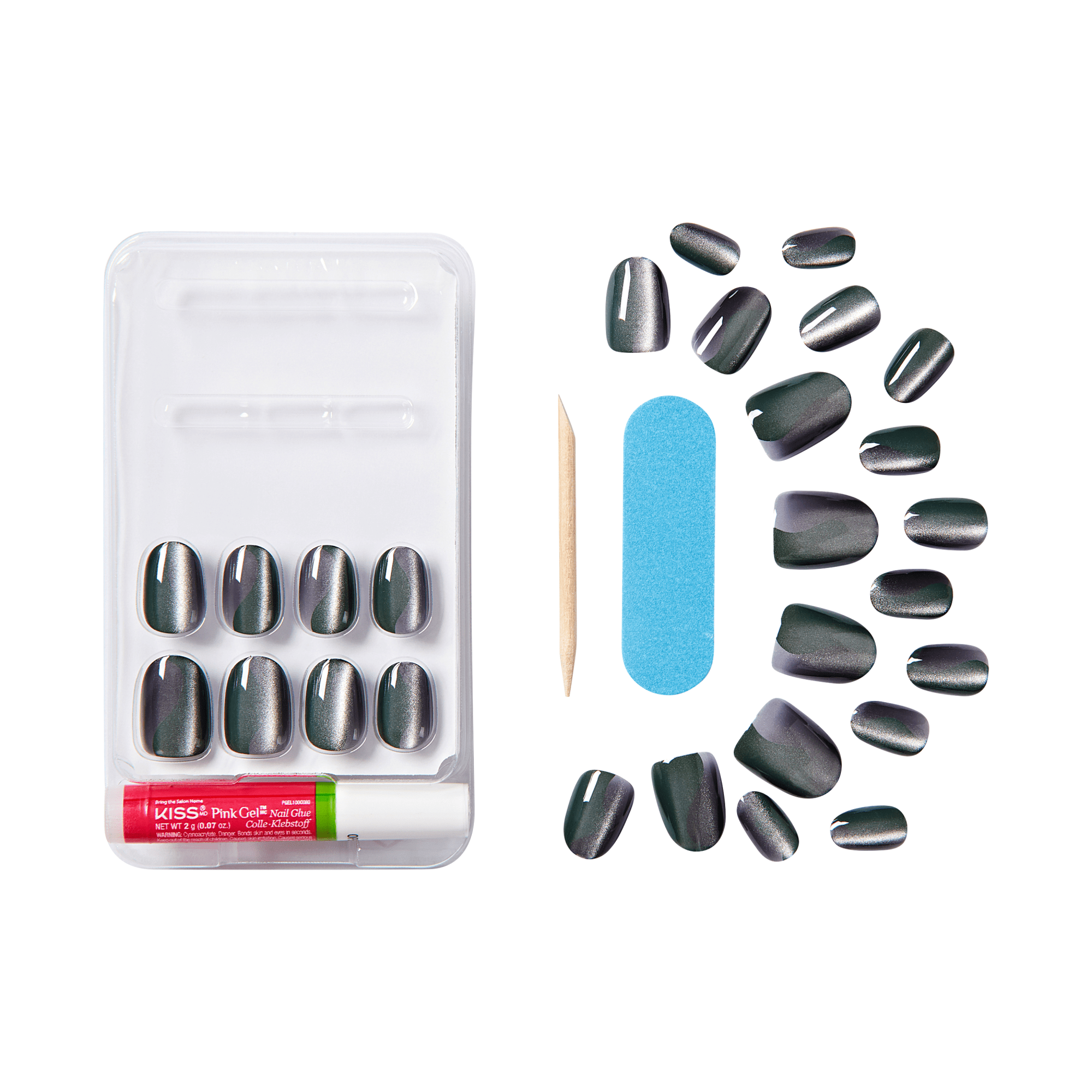 KISS Gel Fantasy Magnetic Press On Glue Nails - Dial Me