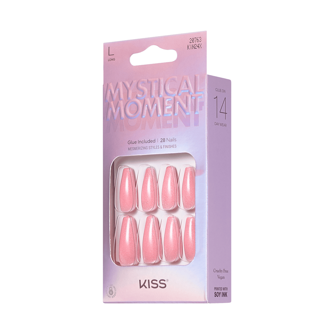 KISS Mystical Moment Press On Glue Nails - Glimmer