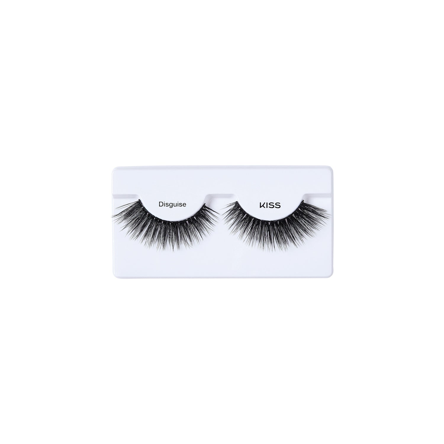 KISS Disguise false eyelashes on white packaging card