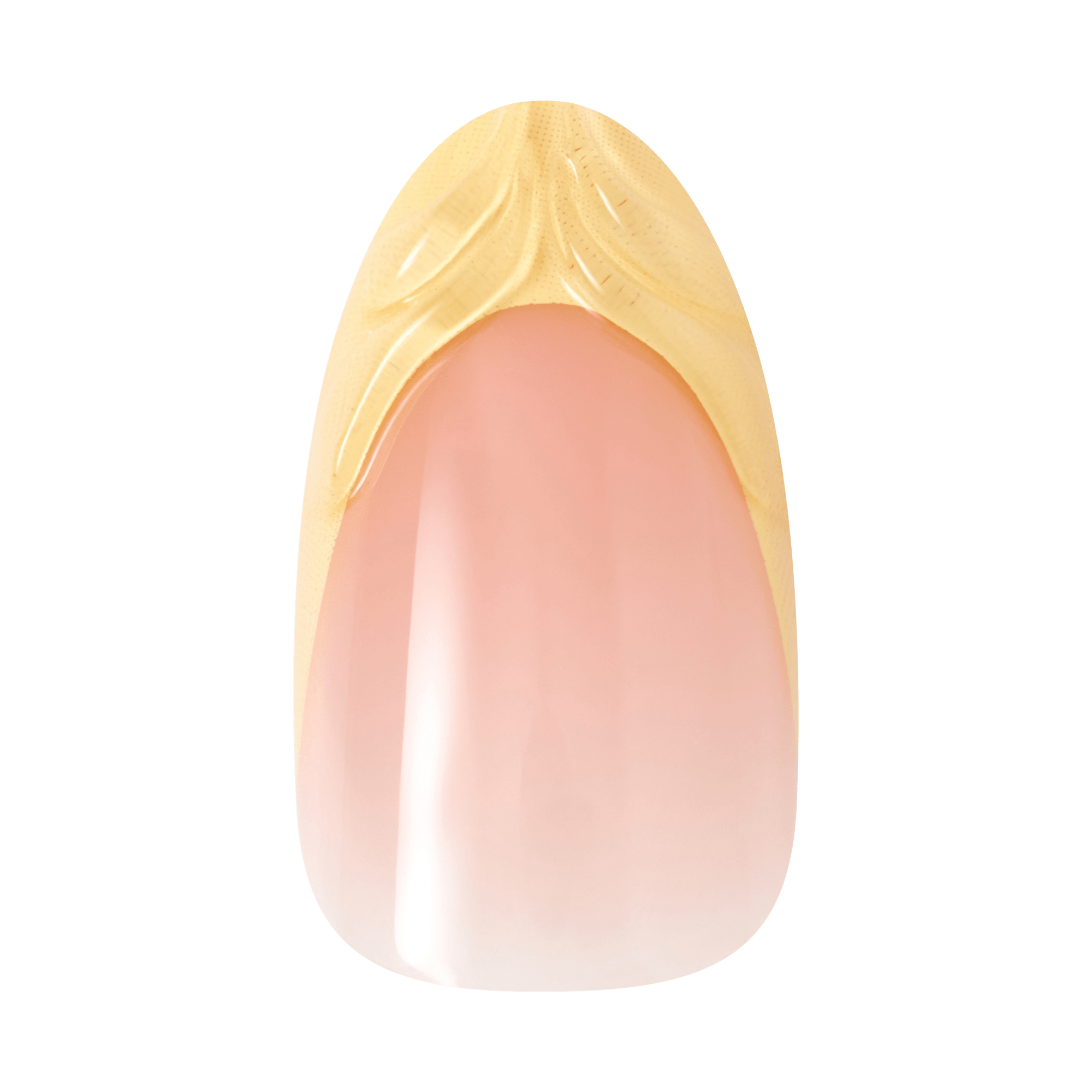 Kiss Glam Jeweled Press On Fake Glue Nails - Gleam Catcher | 3D &amp; Jeweled French, Yellow, Medium, Almond