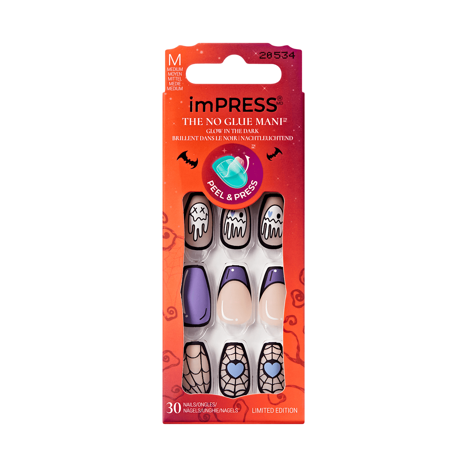 imPRESS Halloween Design Press On Nails - Party Startled