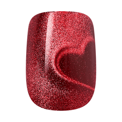 KISS LOVE Design Press On Glue Nails - Hues of Love