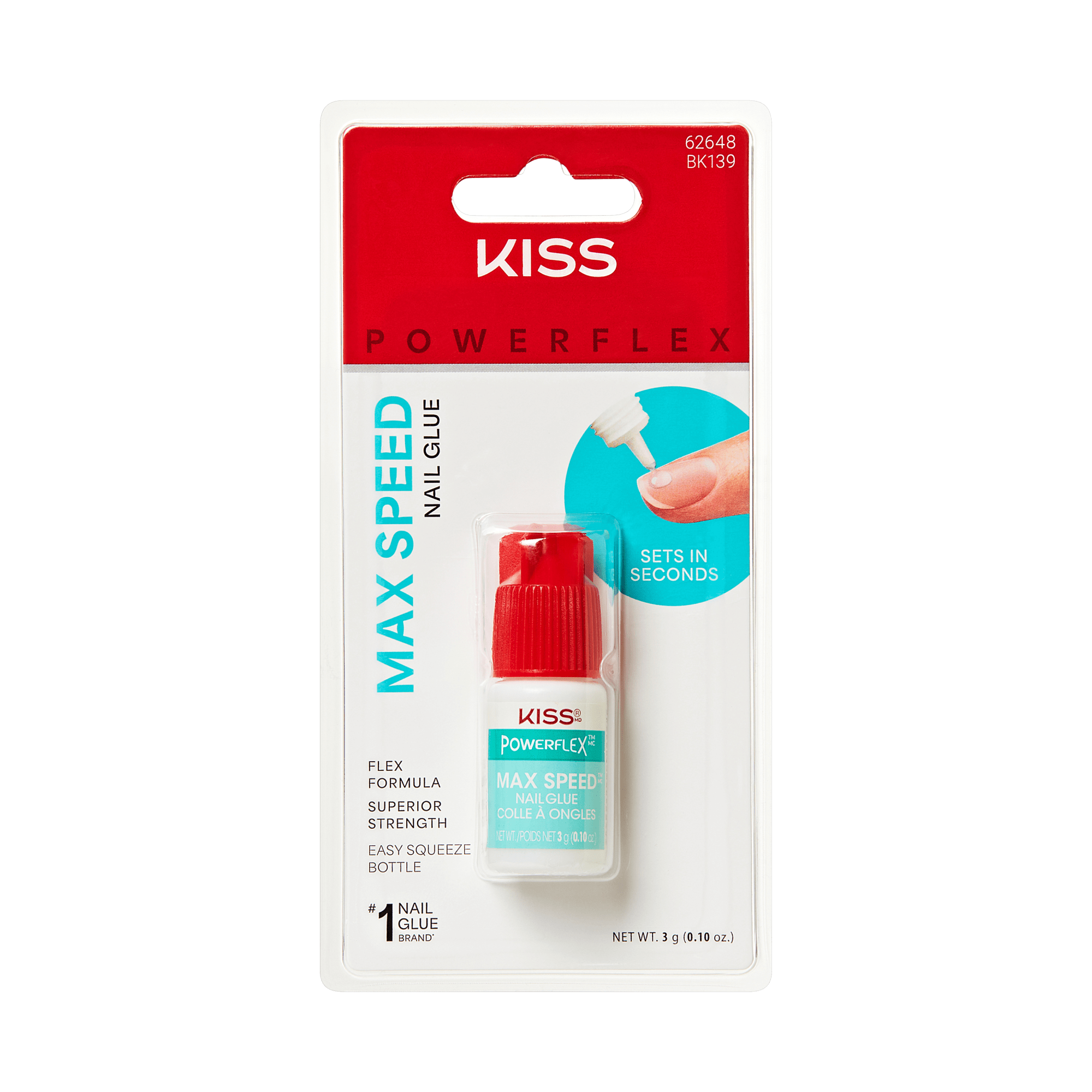 KISS PowerFlex Maximum Speed Nail Glue - 0.10 oz.